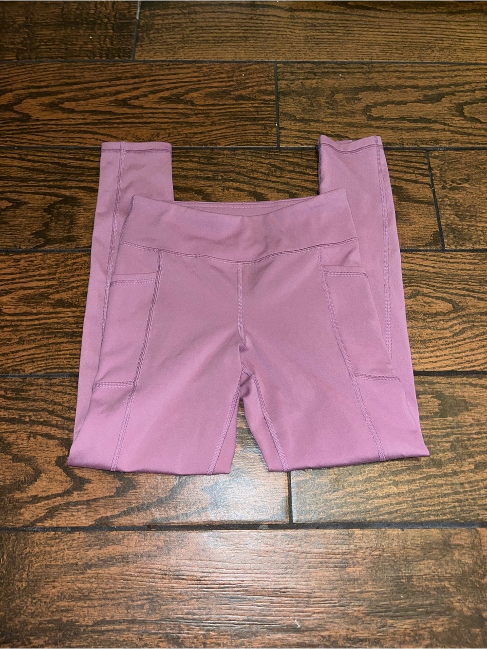 Yogalicious Mauve Pink Active Leggings with Side Pockets